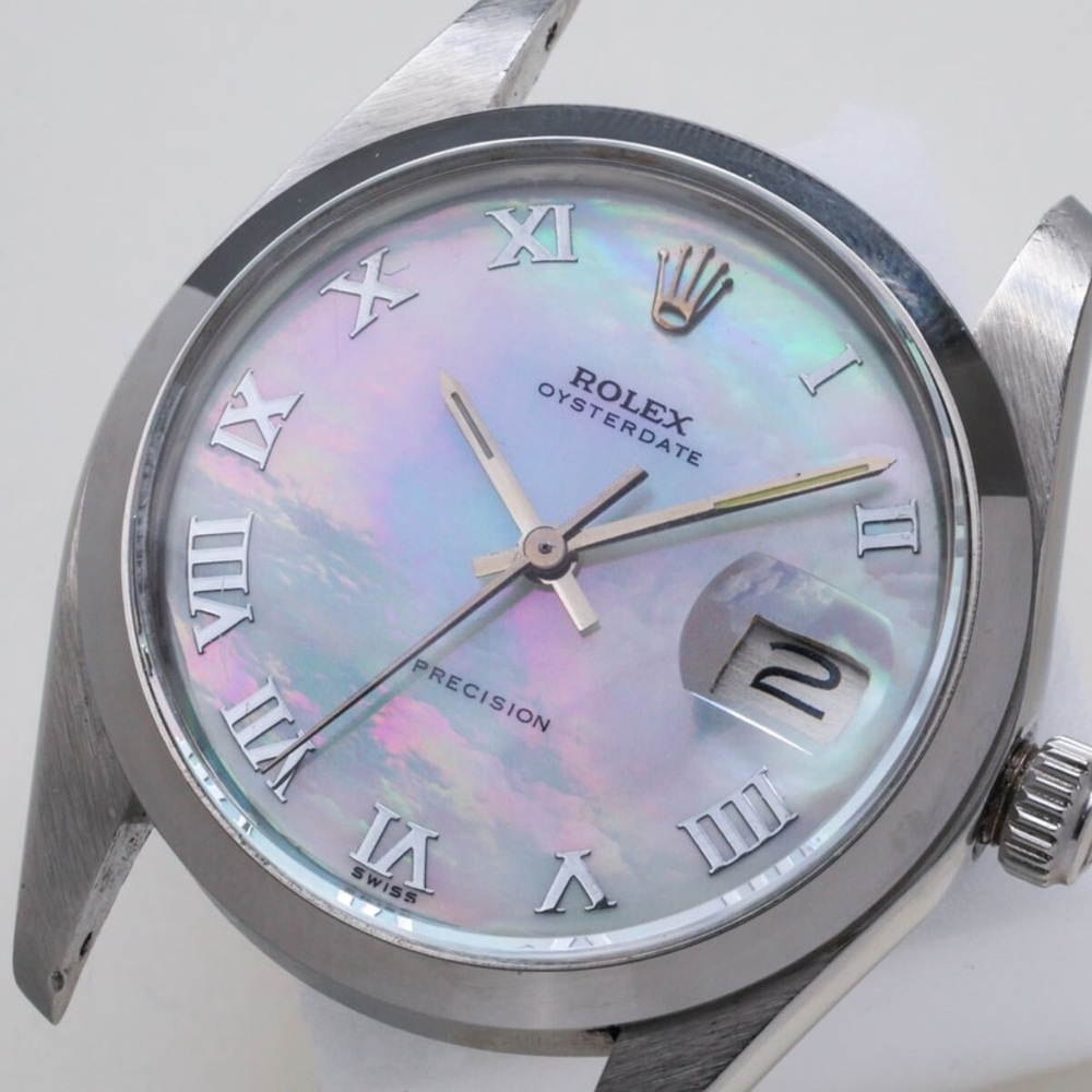 Rolex 6694 Oysterdate Precision with Iridescent MOP Dial
